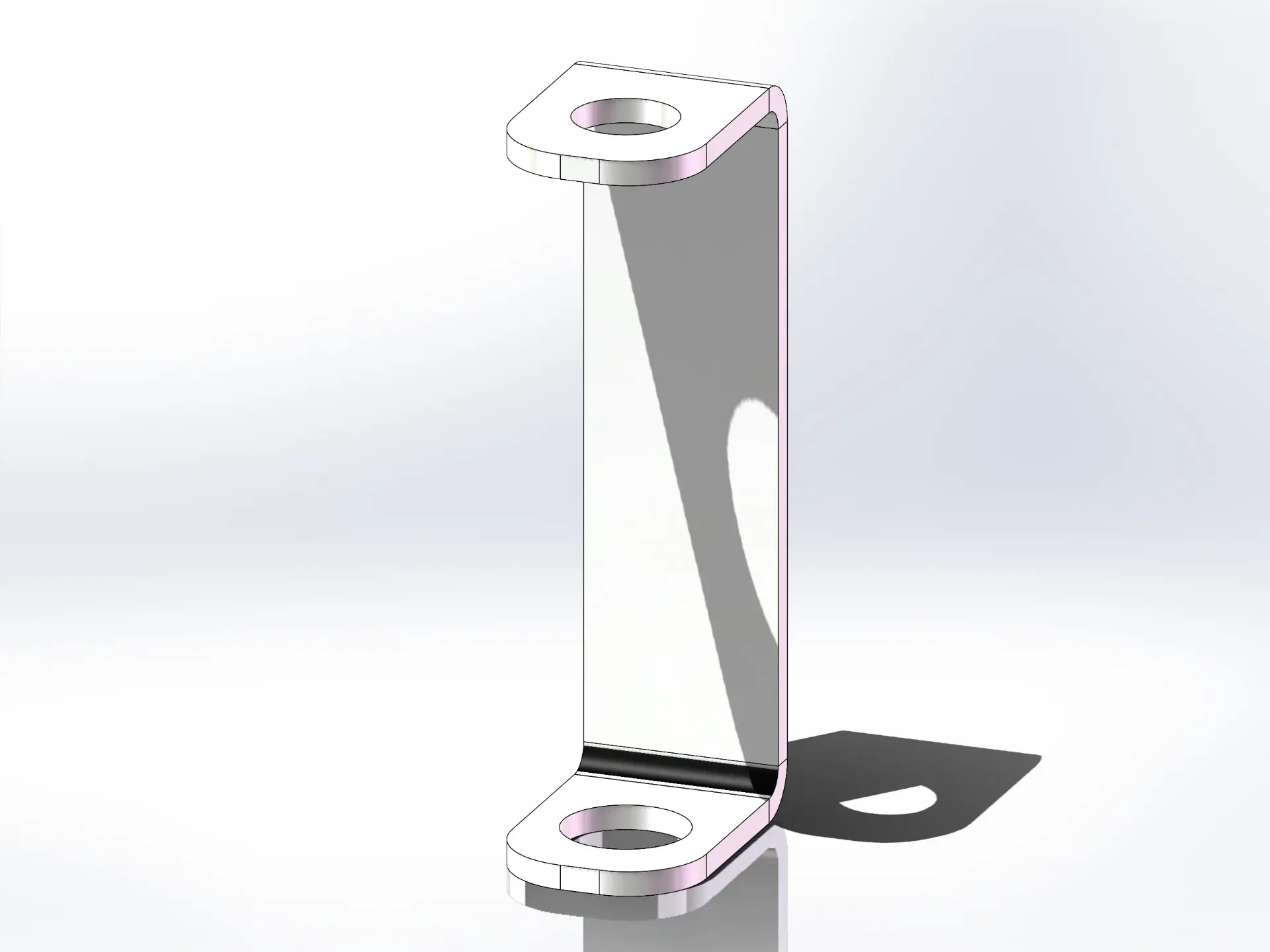 Mirror Light Mounting Brackets - 3.75" x 1.5" x 1" x 0.1250" C-Channel