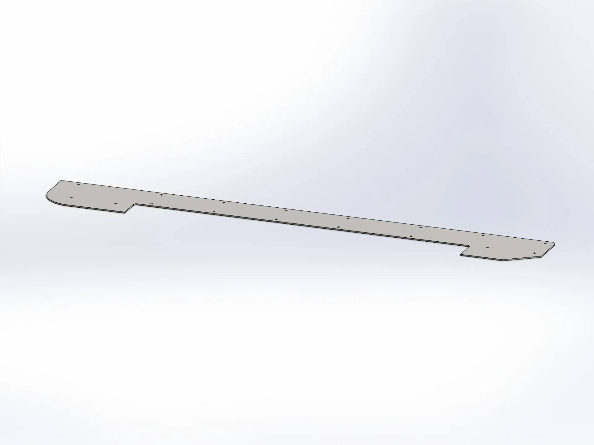 Peterbilt 379 Cab Floor Trims - Door Sills | Mirror Stainless