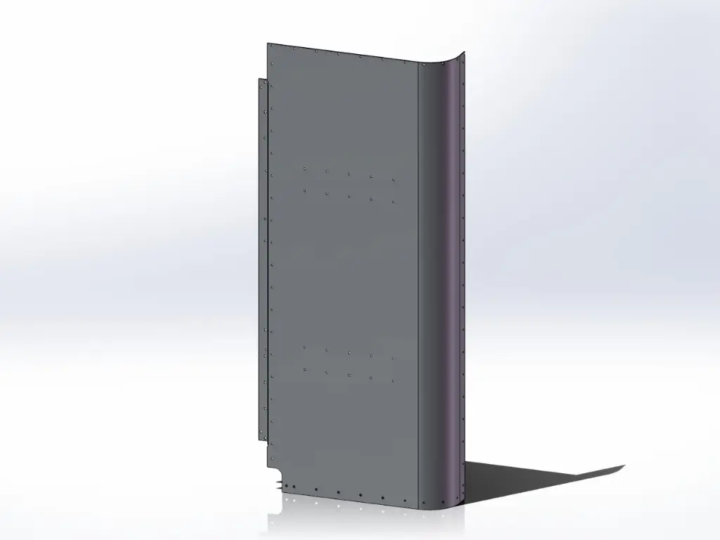 [SLI000066] Peterbilt Old Style 379 Sleeper Panels - Back Corner Passengers Side