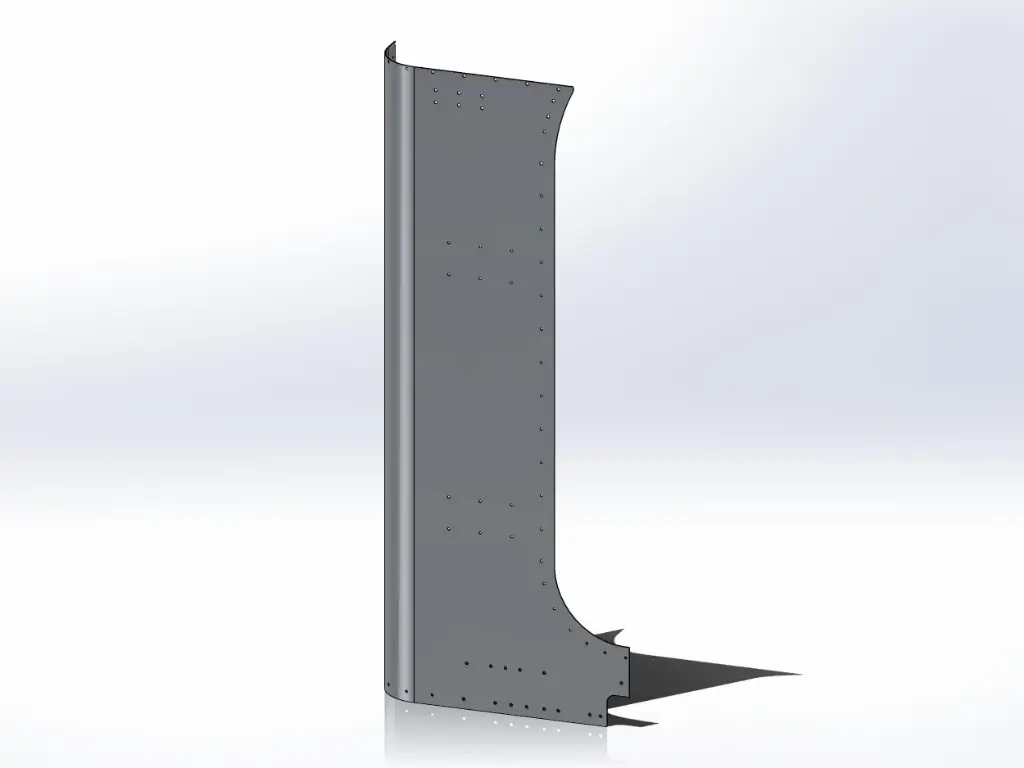 [SLI000072] Peterbilt Old Style 379 Sleeper Panels - Front Corner Passengers Side, Ultra Cab