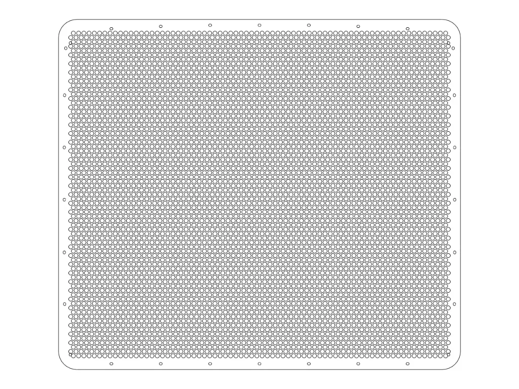 [SLI000646] Peterbilt 389/589 Punched Grills (Circle, 16g)