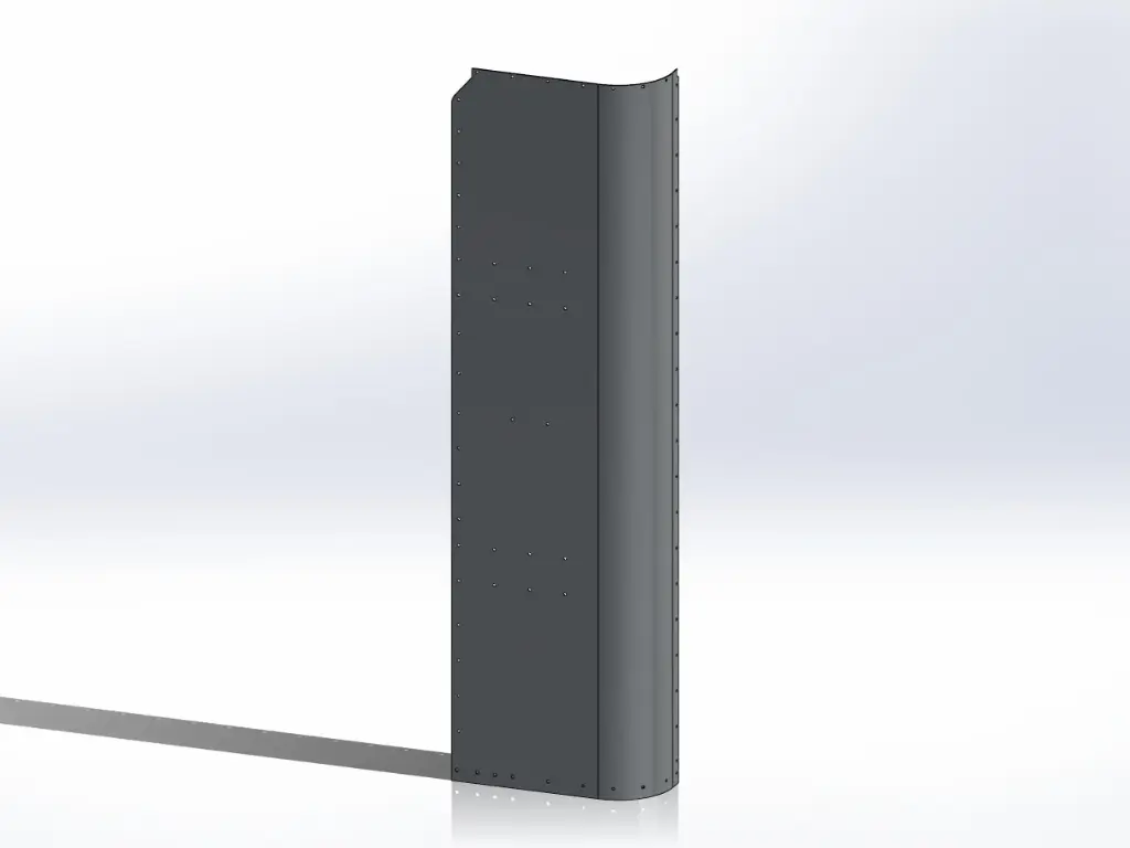 Peterbilt New Style 389 Sleeper Panels - Back Corner Passengers Side