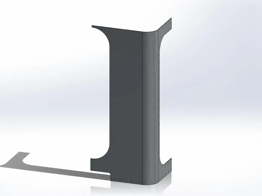 Peterbilt New Style 389 Sleeper Panels - Front Corner Drivers Side, 36" (44"), Flat Top