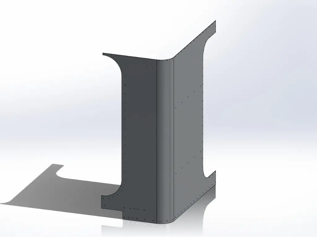 Peterbilt New Style 389 Sleeper Panels - Front Corner Drivers Side, 63" (72"), Flat Top