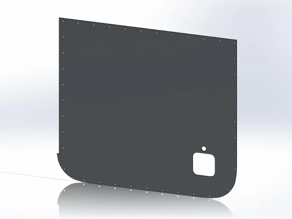 [SLI000012] Peterbilt Cab Door Panels - 2004 and older (Old Style) (Drivers Side)