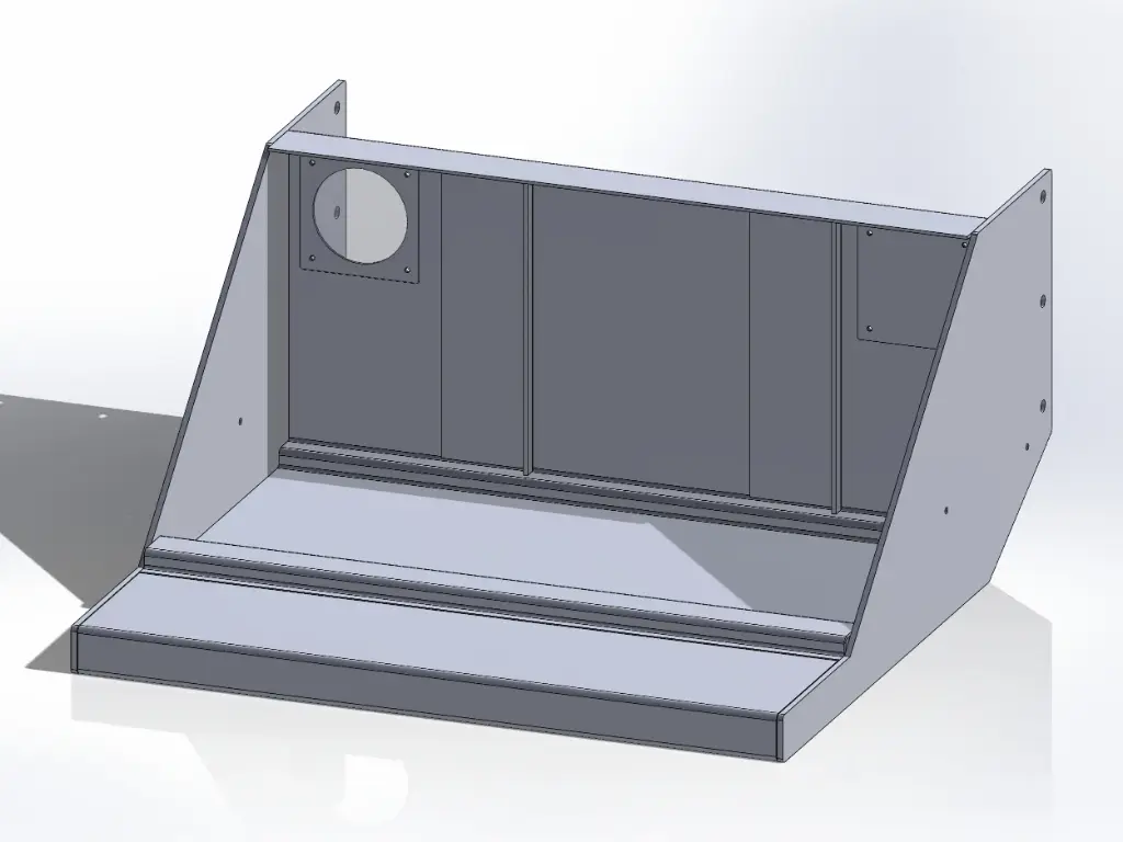 Peterbilt Battery Box with Smooth Bottom Step