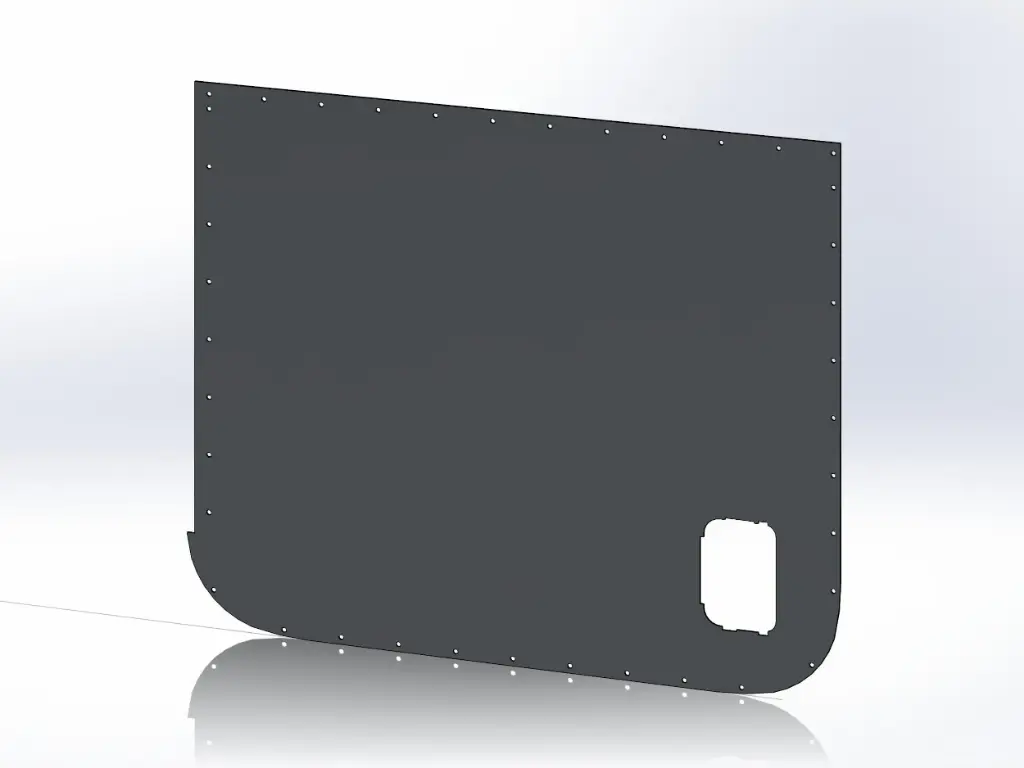 [SLI000016] Peterbilt Cab Door Panels - 2006 and newer (New Style) (Drivers Side)