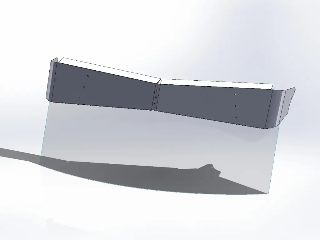 Peterbilt 567/579/589 Flat Top Visors - Factory Mounts