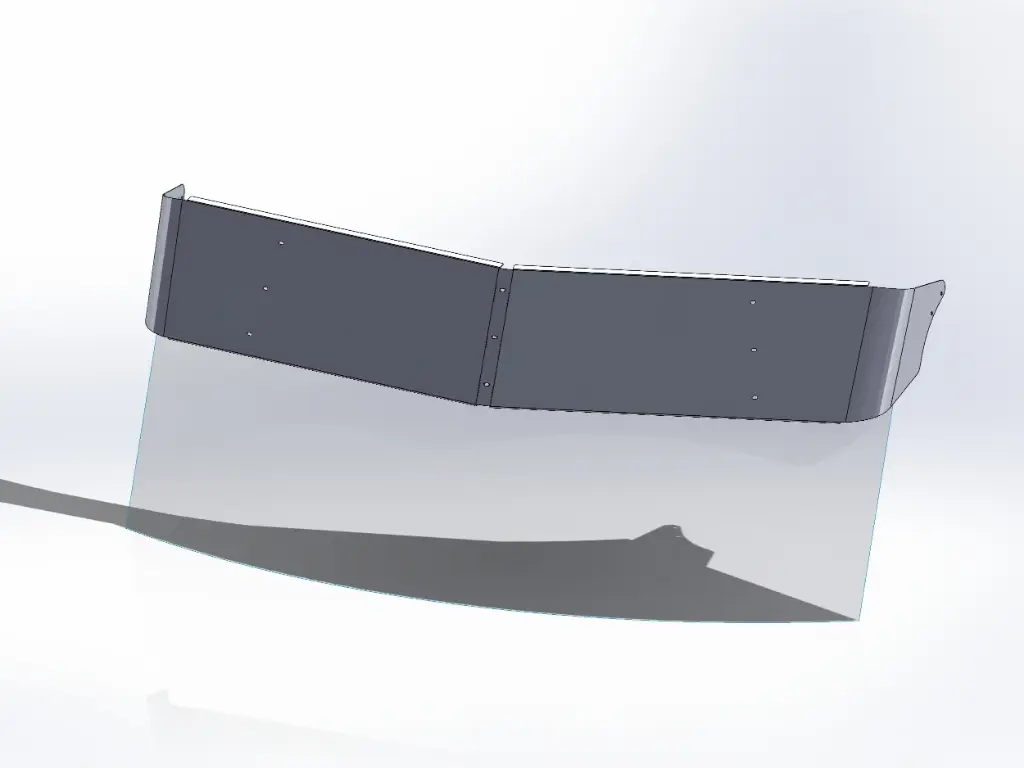 Peterbilt 567/579/589 Mid Rise Visors - No Factory Mounts