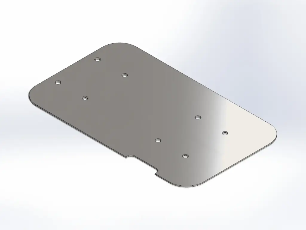 [SLI001109] Seat Adapter Relocator Base - Mirror Stainless (National)