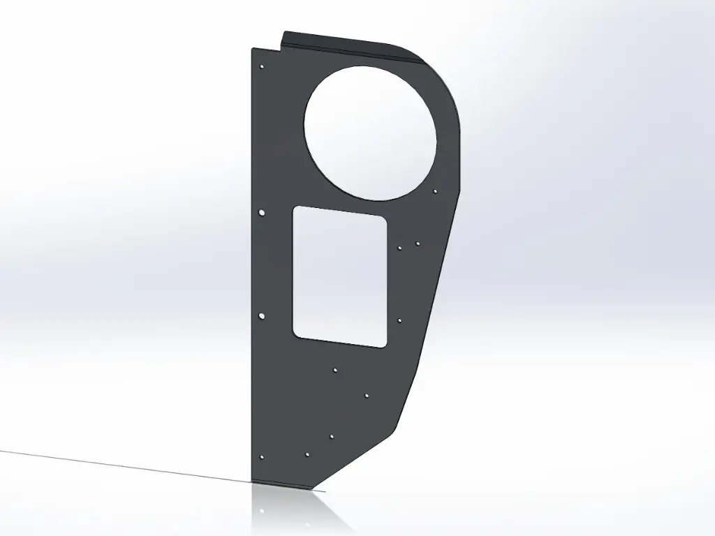 Kenworth Cab Air Cleaner Intake Panels - Aluminum