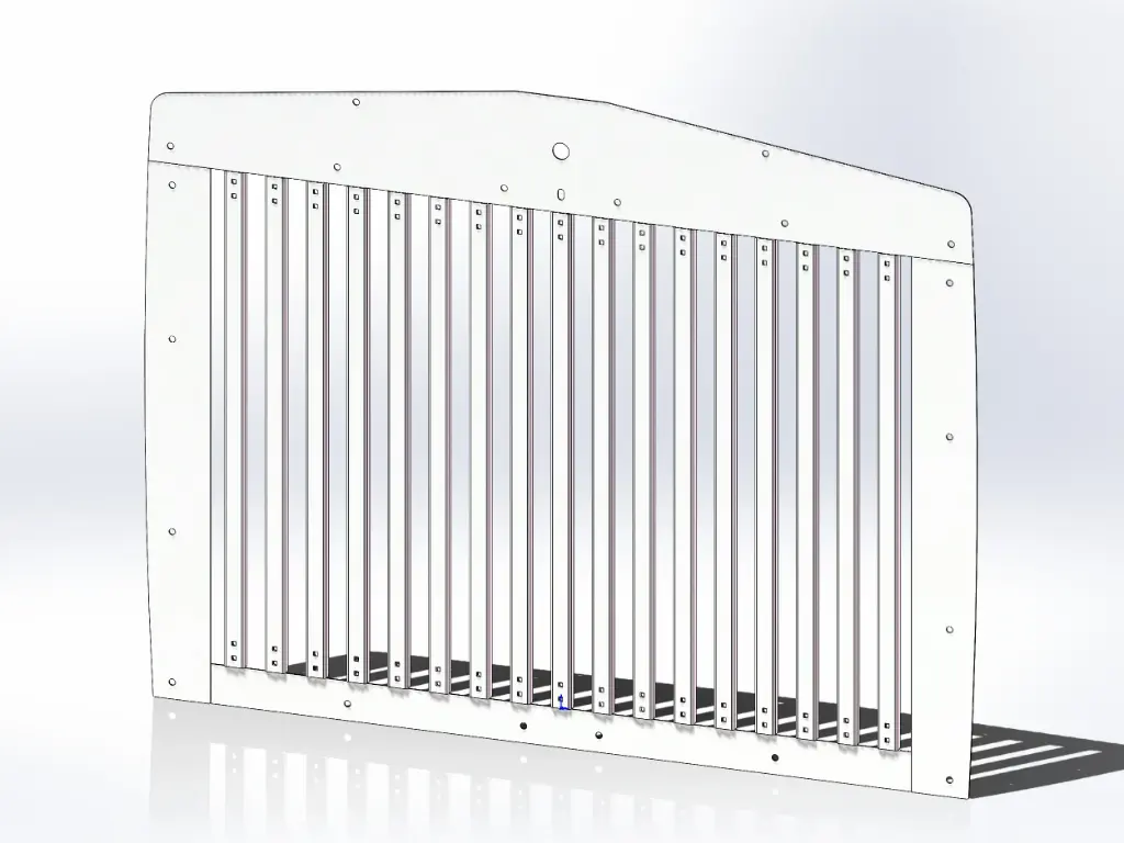 [SLI001284] Kenworth T800 Vertical Bar Grills