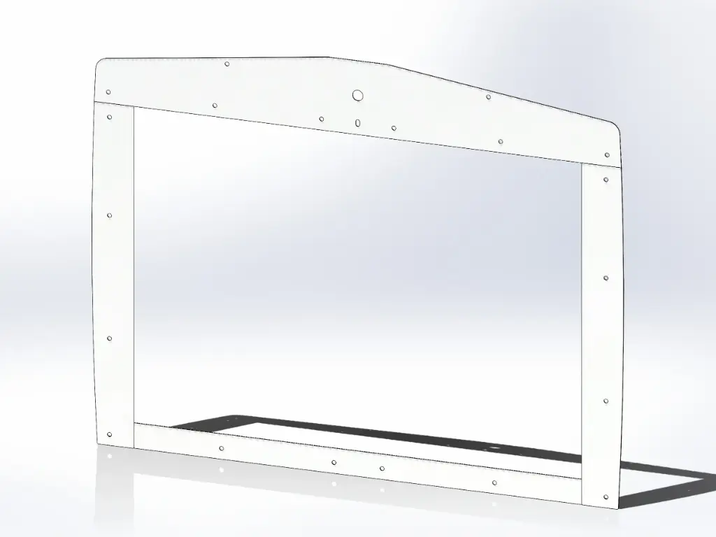 [SLI001276] Kenworth T800 Grill Surround (Full Set)