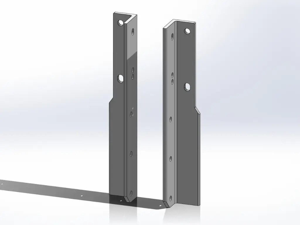 [SLI000446] Peterbilt Battery Box Mounting Brackets – External (Full Set)