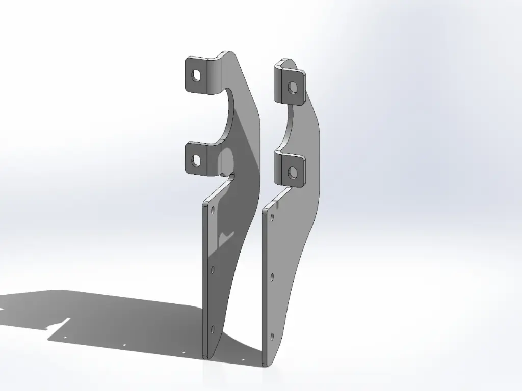 [SLI000449] Peterbilt Battery Box Mounting Brackets – Internal (Full Set)