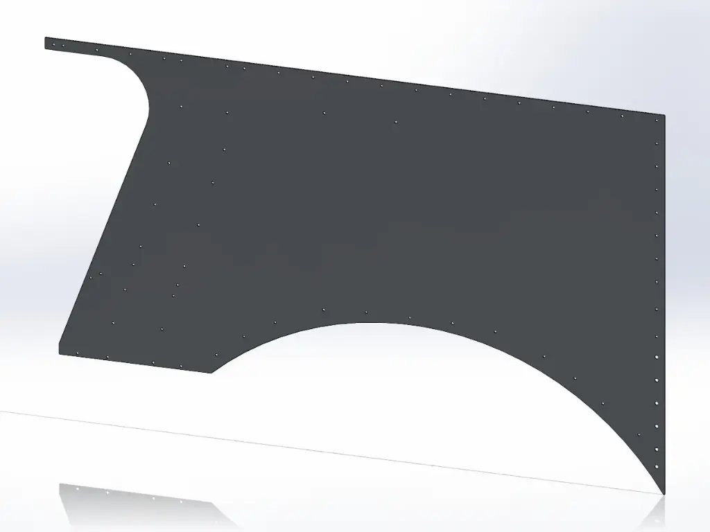 Peterbilt 359 Side Hood Panels - Short Hood