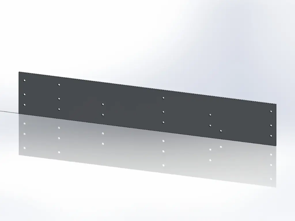 [SLI000292] Kenworth Cab Under Door Panels - Old Style, 17 Hole Pattern (Drivers Side)