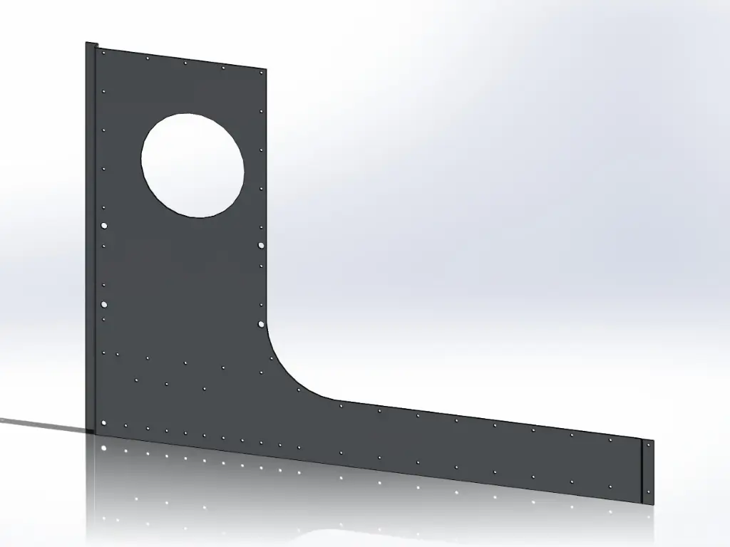 Peterbilt Cab Cowl / Air Cleaner Panels - Door Mount Mirrors