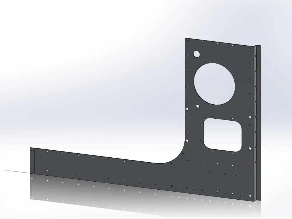 Peterbilt Cab Cowl / Air Cleaner Panels - Cab Mount Mirrors