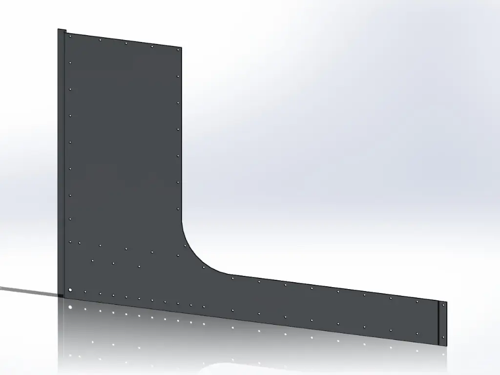 Peterbilt Cab Cowl Panels - Door Mount Mirrors, No Air Cleaner