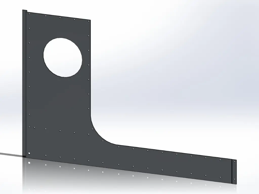 [SLI000042] Peterbilt Cab Cowl Panels - Door Mount Mirrors, Air Intake Only, Drivers Side