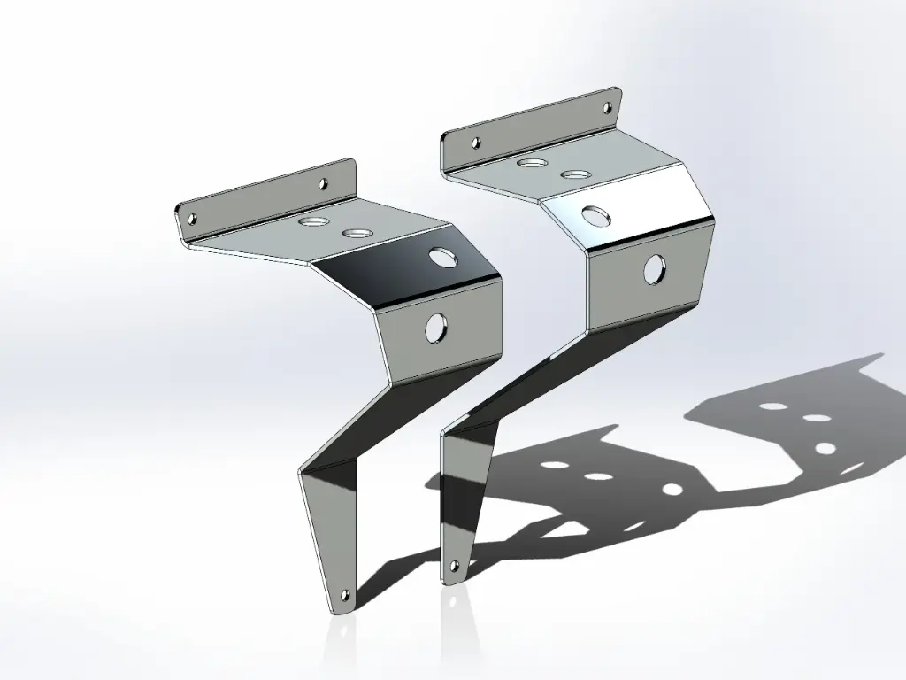 [SLI000440] Peterbilt Backup Load Light Brackets – Old Style (Full Set)