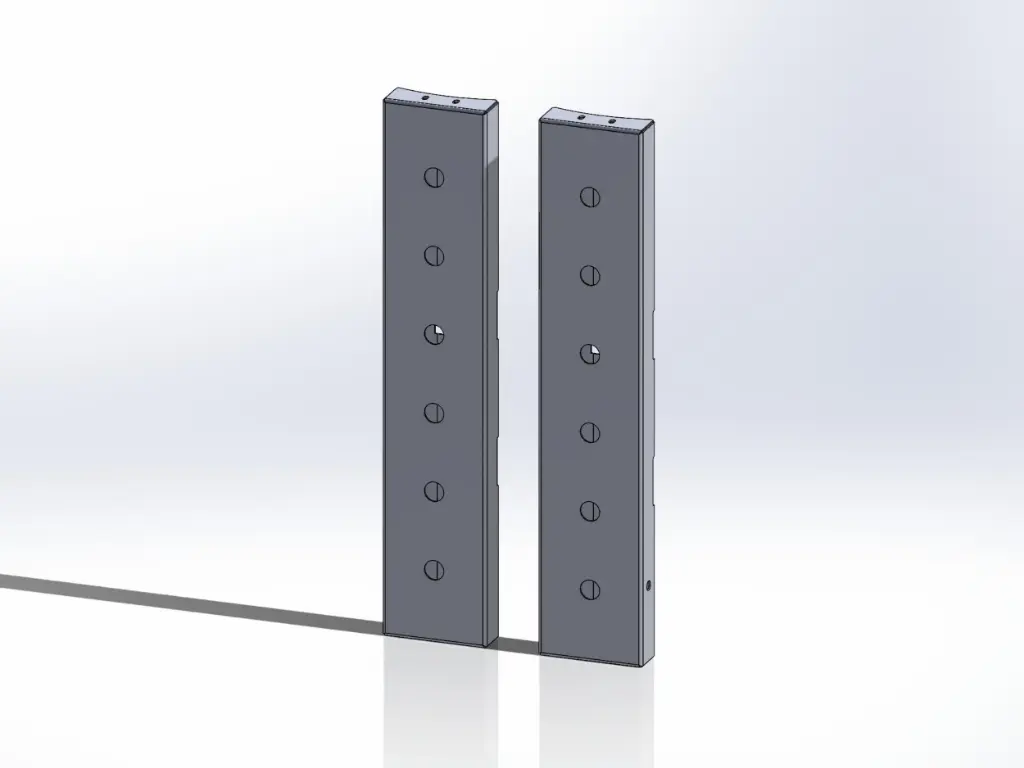 [SLI001760] Peterbilt 589 Back Air Cleaner Light Brackets (No Lights)