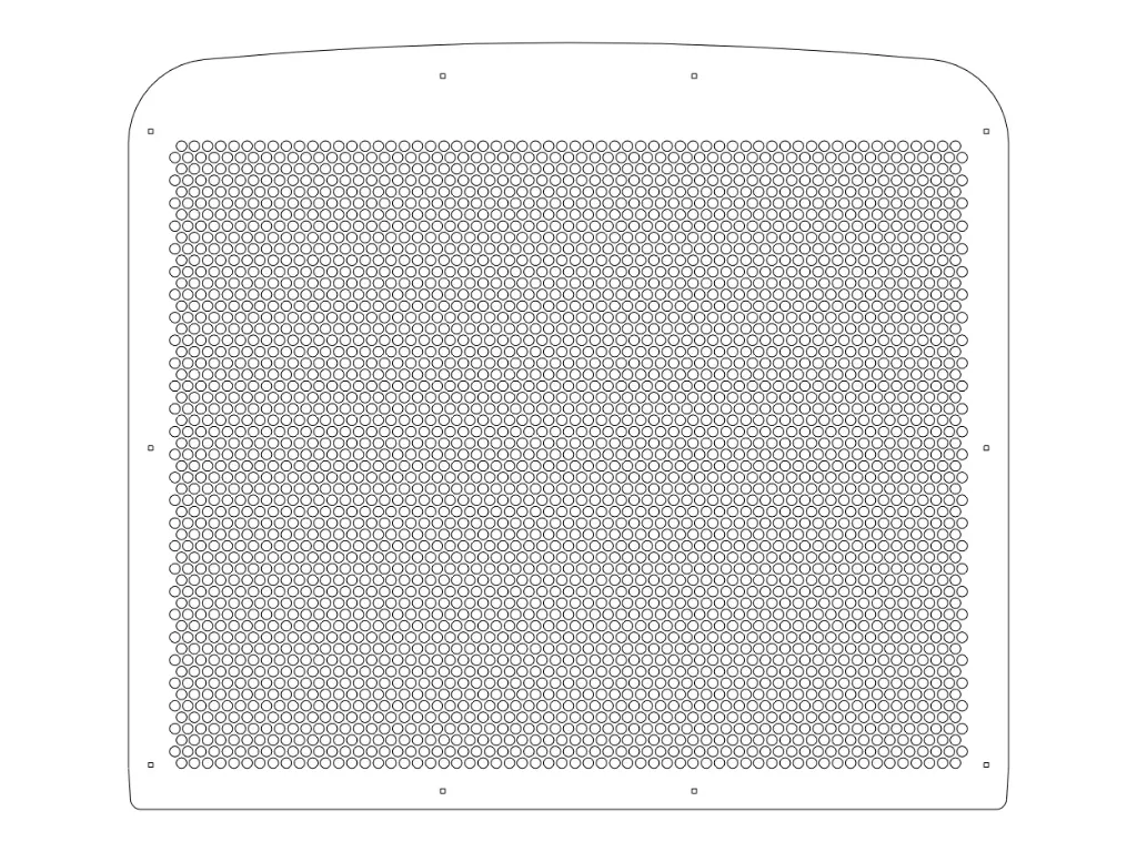 [SLI001770] Freightliner Classic Punched Grills (Circle, 16g)