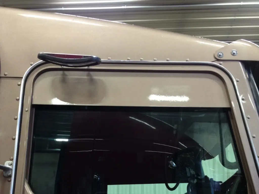 [SLI001976] Kenworth Door Visors - Paintable Aluminum (3", Full Set)