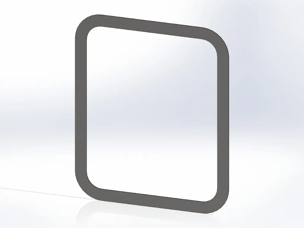 [SLI002036] Kenworth Sleeper Bottom Window Trim - Mirror Stainless