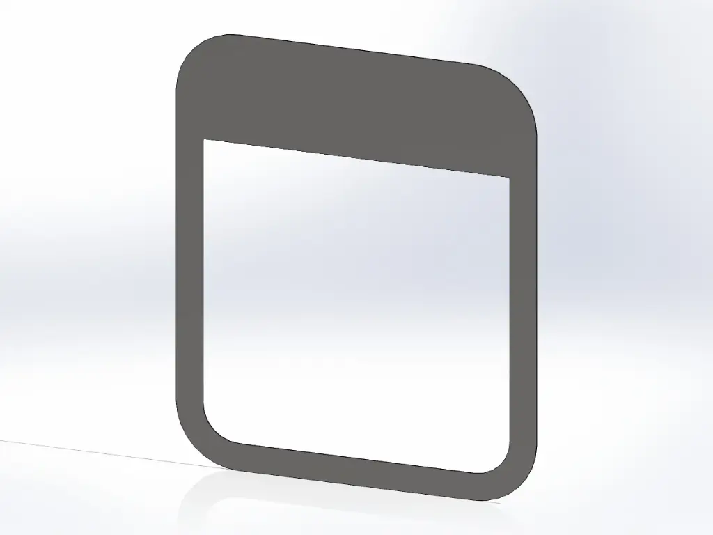 Kenworth Sleeper Bottom Window Surround and Visors - Paintable Aluminum