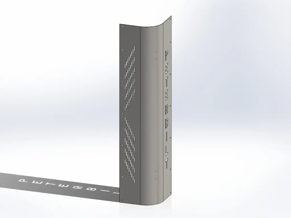 Peterbilt OEM Factory Style Heatshields - 60" | Old Style