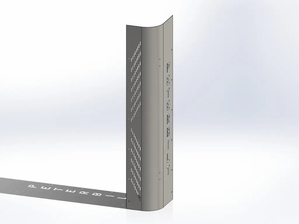 Peterbilt OEM Factory Style Heatshields - 64.5" | Circa 2010