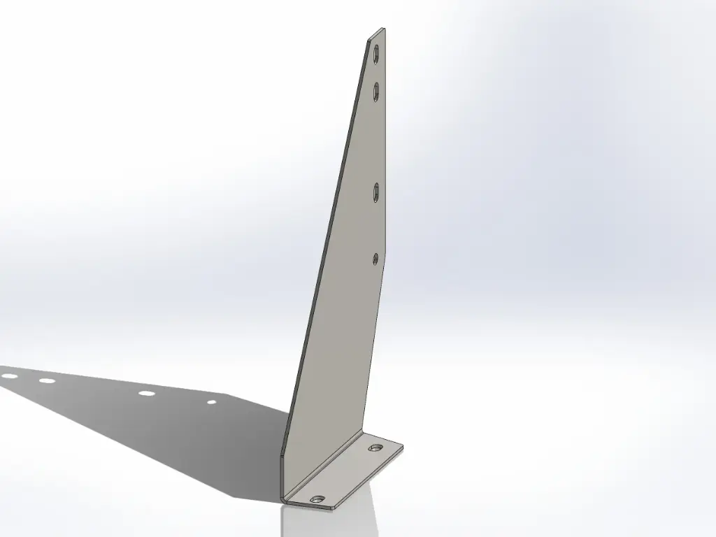 Kenworth Bottom Step Mounting Brackets - New Style 7.5"