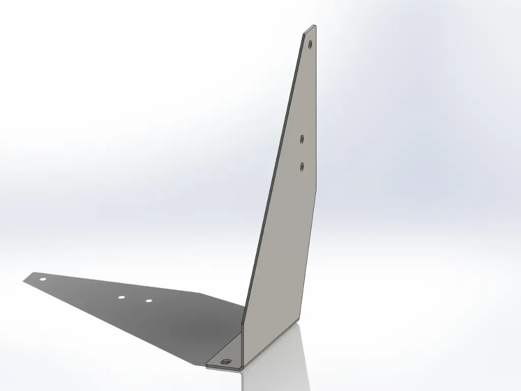 Kenworth Bottom Step Mounting Brackets - New Style DPF 7.5" | Mirror Stainless