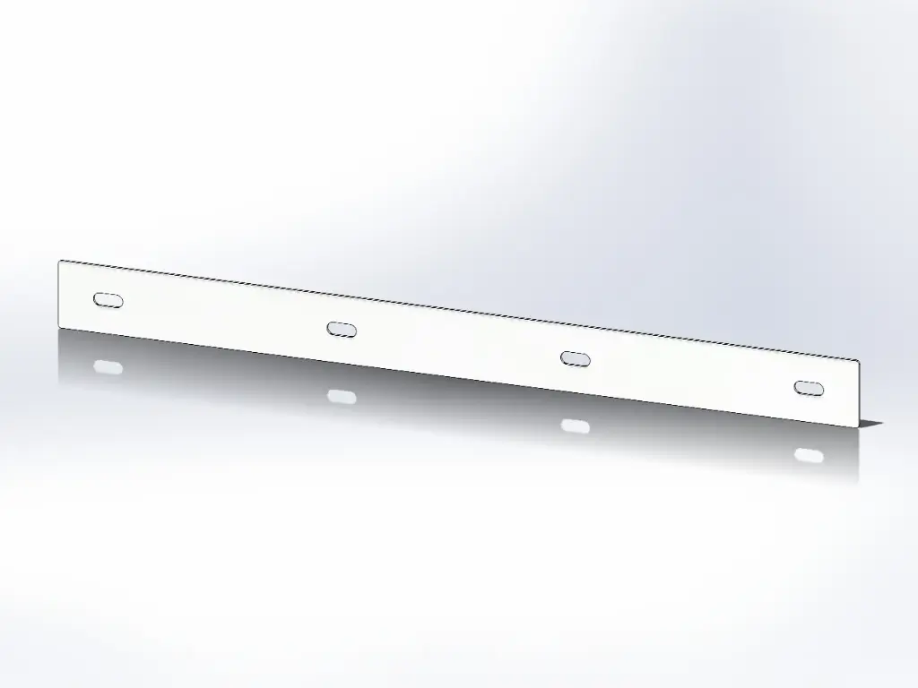 [SLI002241] Mud Flap Mounting Strips - Mirror Stainless