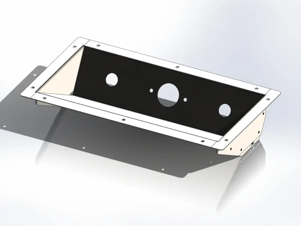 [SLI002325] Inset Airline Box - 18" x 10" | Mirror Stainless (1 large electric, 2 air)