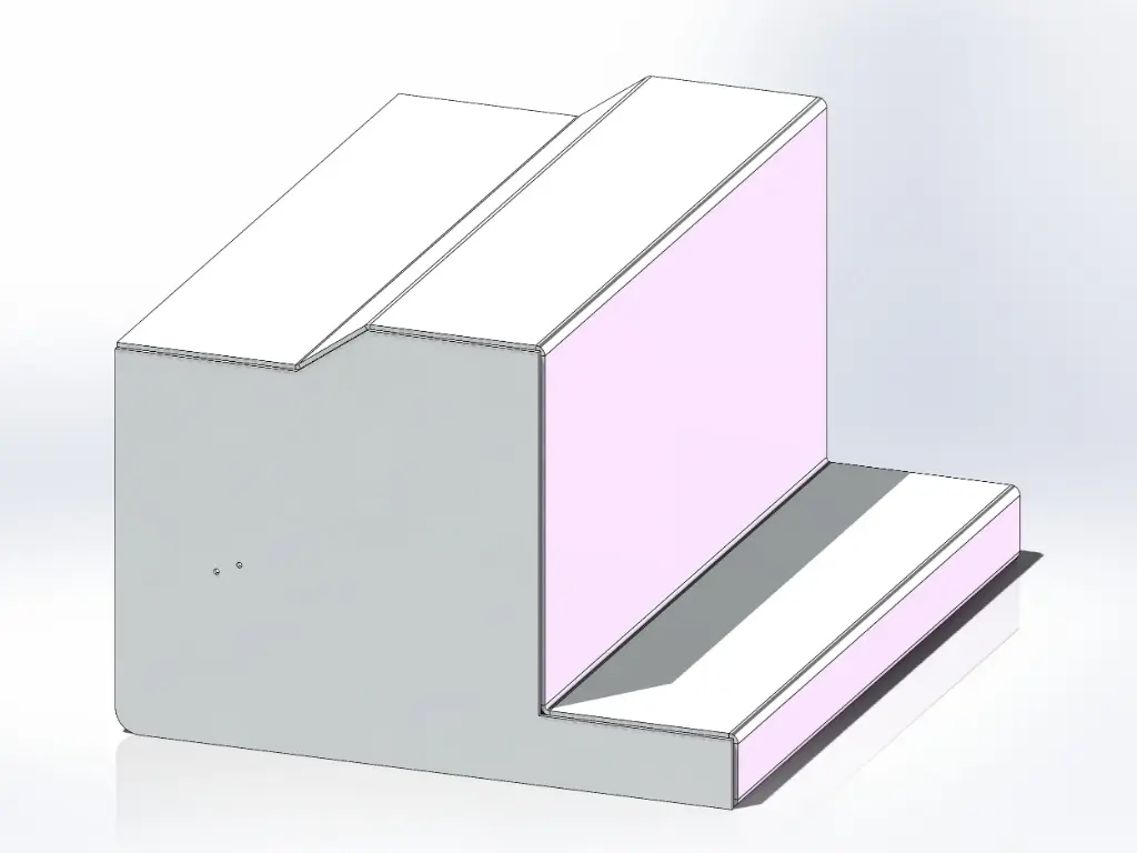 Peterbilt Complete Battery / Step Box Covers, Raised Step - Aluminum