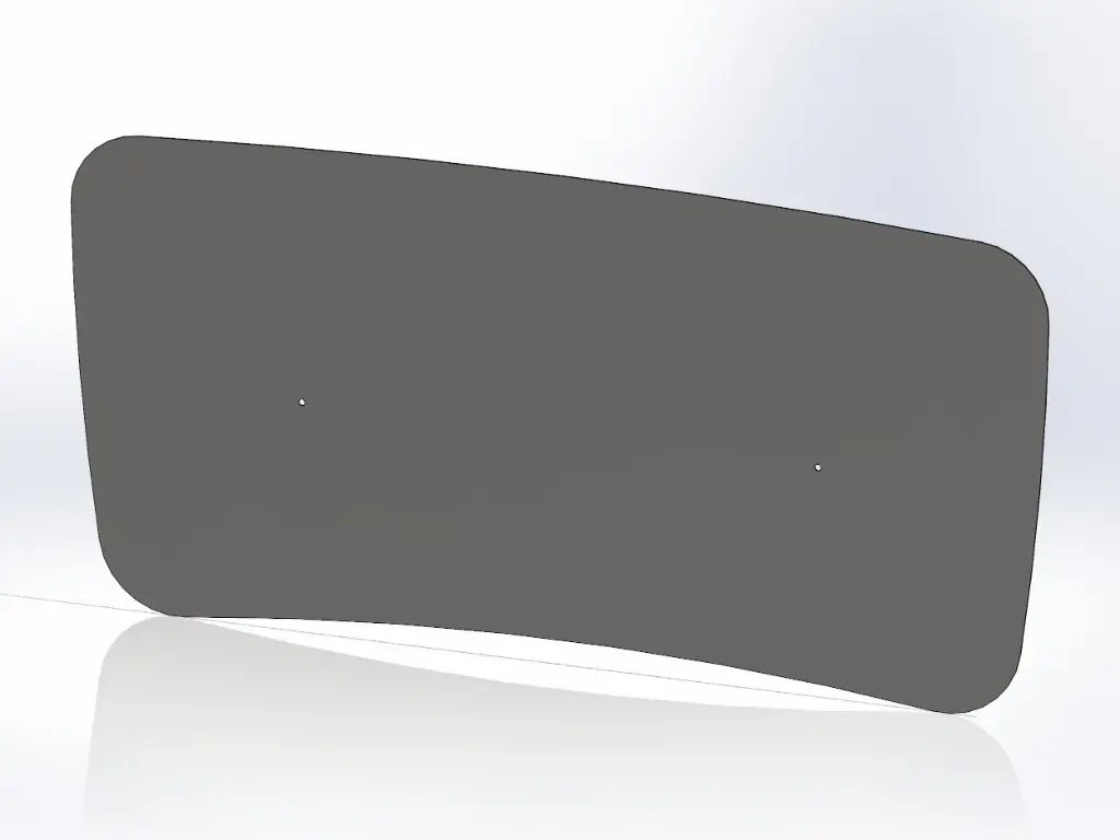 Peterbilt Interior Roof Headliner Inserts - Mirror Stainless