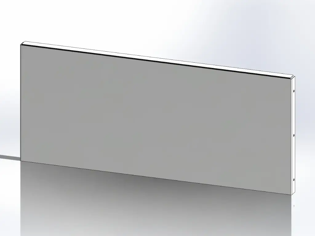 [SLI002477] Mirror Stainless Skin for Peterbilt Factory Style Battery Box Cover - Covers Front Only