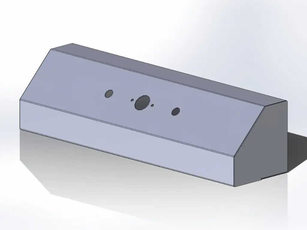 [SLI002847] Airline Box - 8" x 8" x 32" | Paintable Aluminum (1 large electric, 2 air)