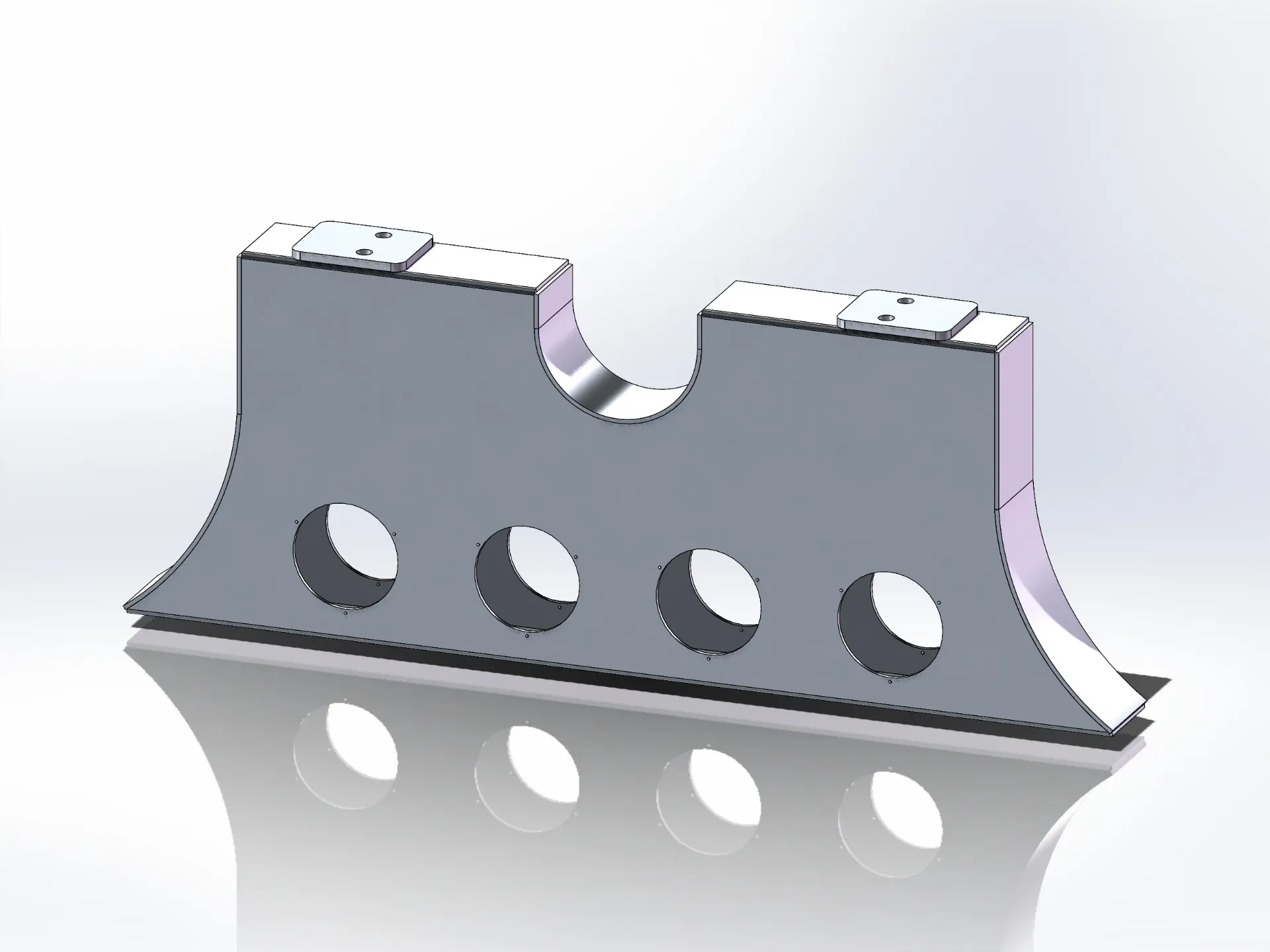 Peterbilt 26" Fuel Tank I-Panels - Mirror Stainless