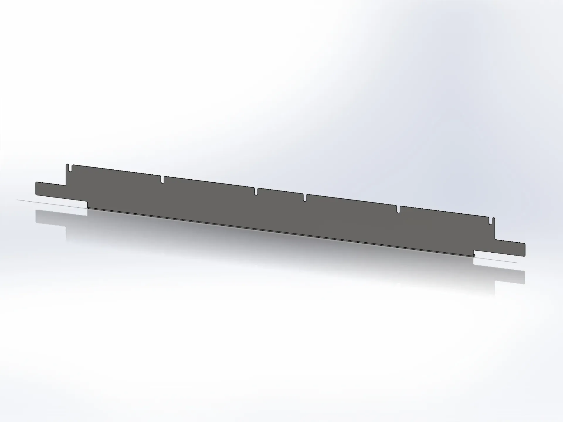 [SLI002877] Kenworth W900L Grill Crown Bottom