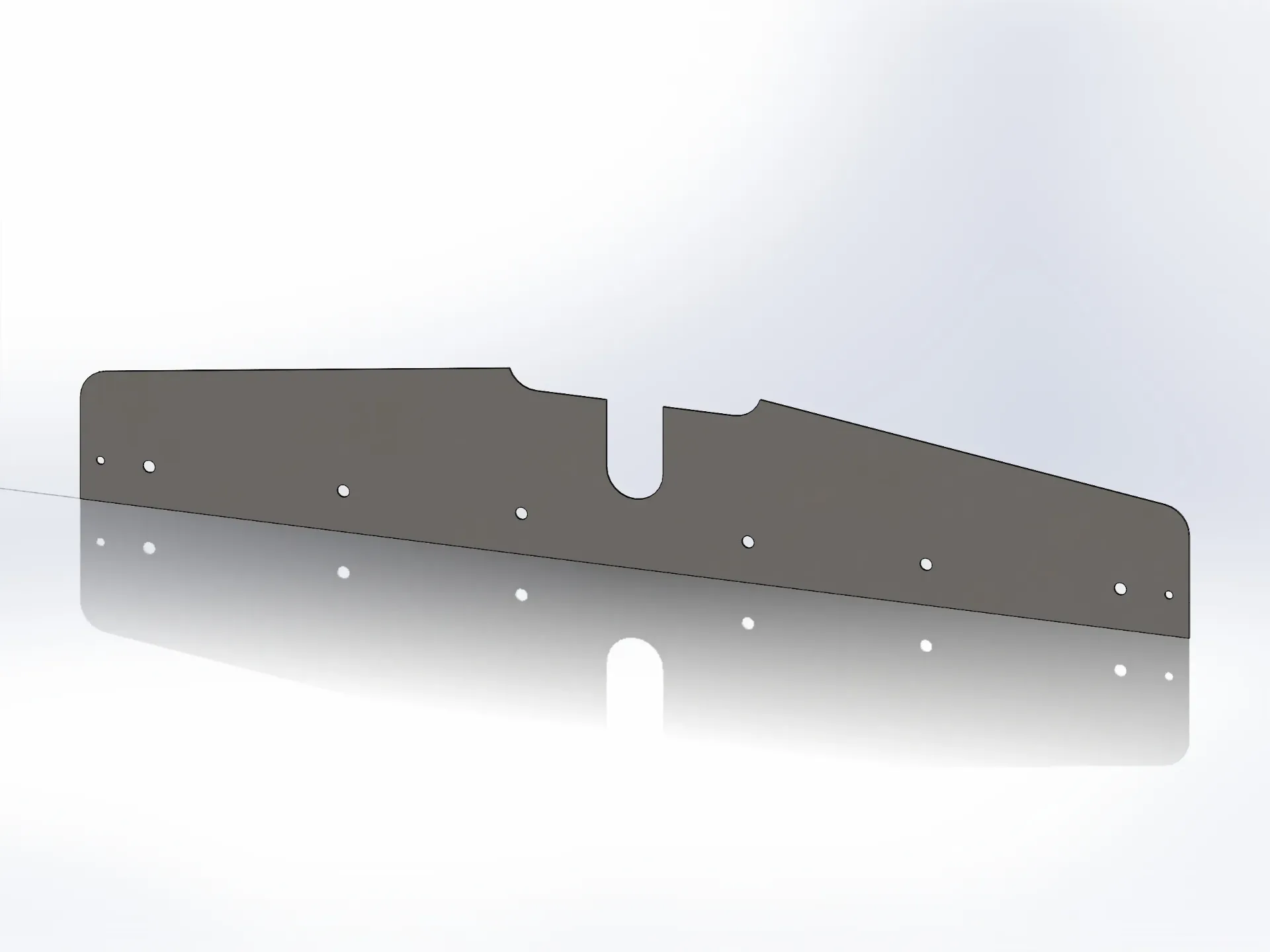 [SLI003139] Kenworth K100 Grill Crown Top Insert