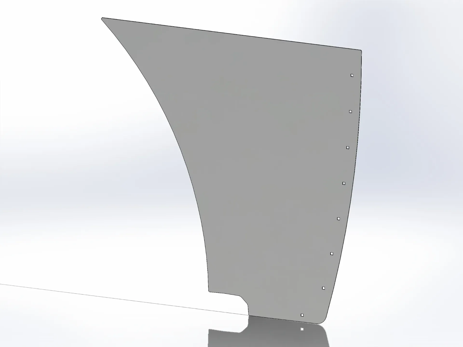 Peterbilt 389 Long Hood Lower Hood Extension Panels
