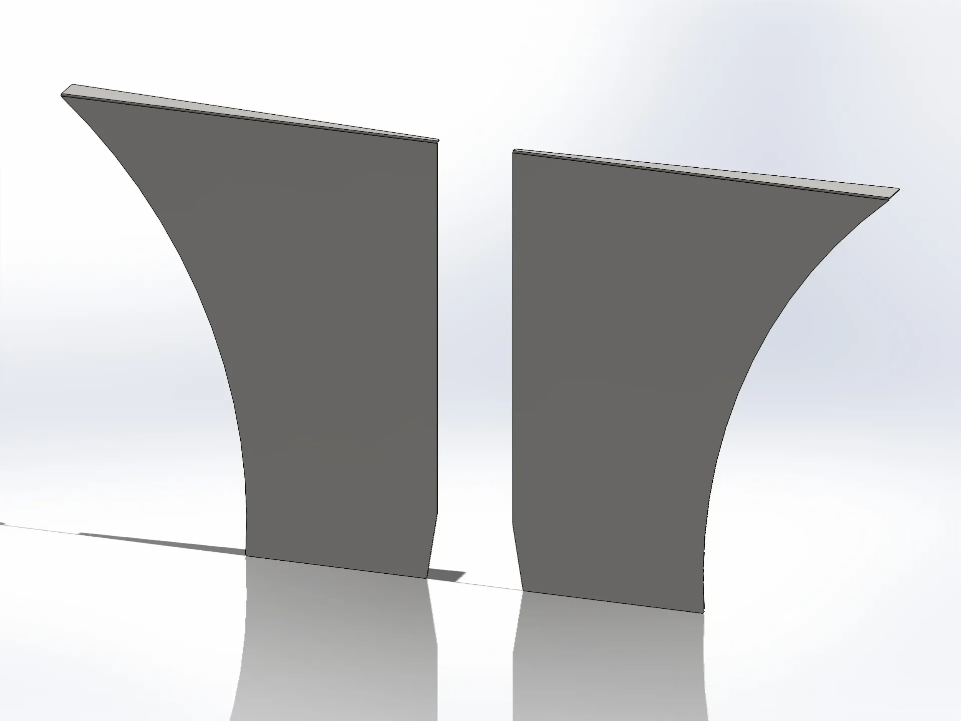 Peterbilt 379 Long Hood Lower Hood Extension Panels