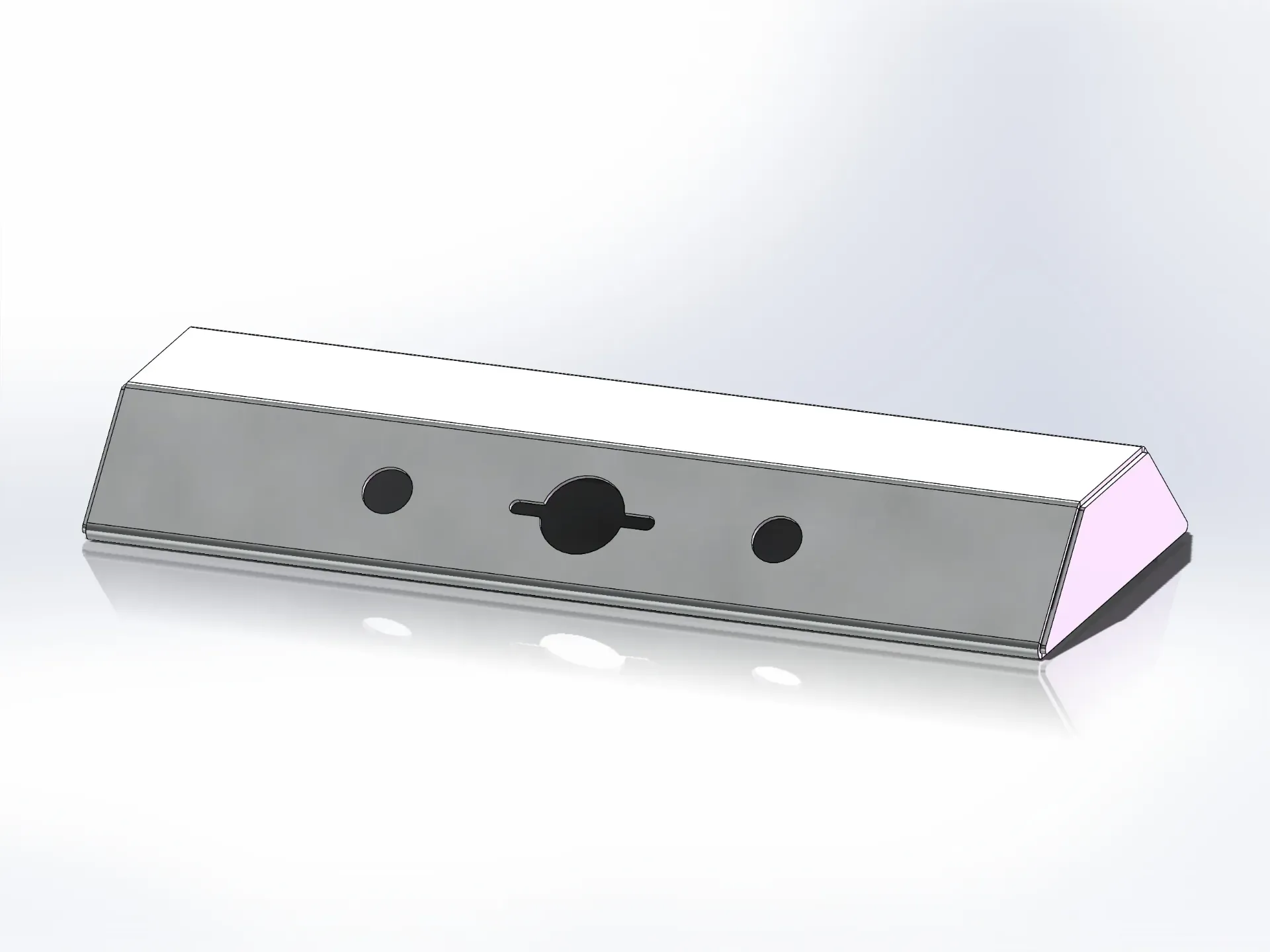 Small Airline Box - 9" x 3" x 22" | Mirror Stainless