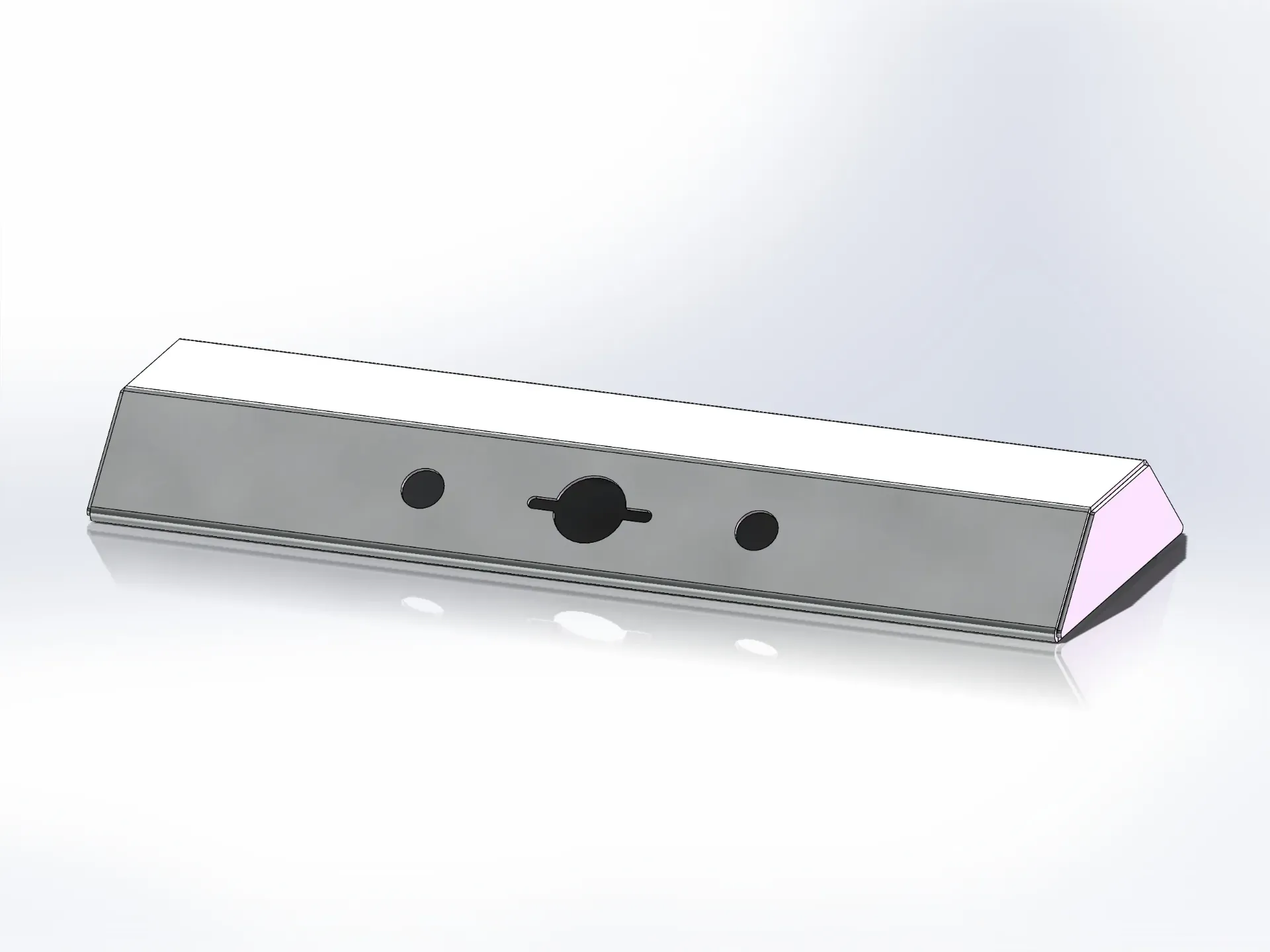 Small Airline Box - 9" x 3" x 26" | Paintable Aluminum